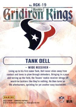 2023 Donruss - Rookie Gridiron Kings #RGK-19 Tank Dell Back