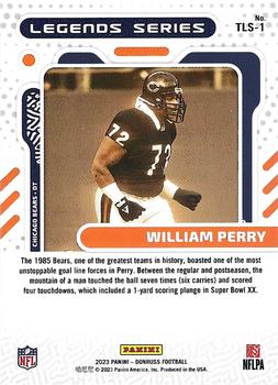 2023 Donruss - The Legends Series #TLS-1 William Perry Back
