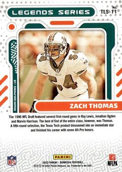 2023 Donruss - The Legends Series #TLS-11 Zach Thomas Back
