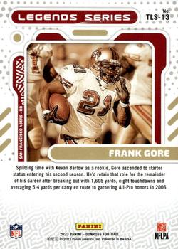 2023 Donruss - The Legends Series #TLS-13 Frank Gore Back