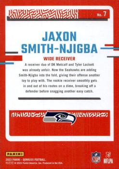 2023 Donruss - The Rookies #7 Jaxon Smith-Njigba Back