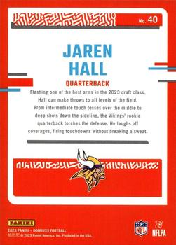 2023 Donruss - The Rookies #40 Jaren Hall Back