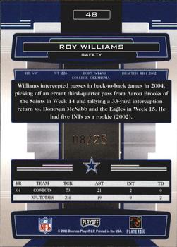 2005 Playoff Absolute Memorabilia - Spectrum Gold #48 Roy Williams Back