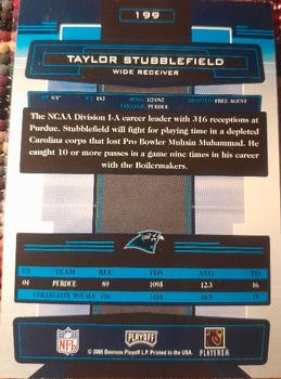 2005 Playoff Absolute Memorabilia - Spectrum Red #199 Taylor Stubblefield Back
