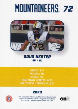 2023 ONIT Athlete West Virginia Mountaineers #NNO Doug Nester Back