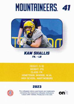 2023 ONIT Athlete West Virginia Mountaineers #NNO Kam Shallis Back