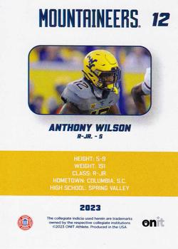 2023 ONIT Athlete West Virginia Mountaineers #NNO Anthony Wilson Back