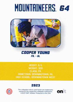 2023 ONIT Athlete West Virginia Mountaineers #NNO Cooper Young Back