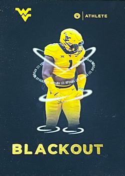 2023 ONIT Athlete West Virginia Mountaineers - Blackout Gold #NNO Lee Kpogba Front