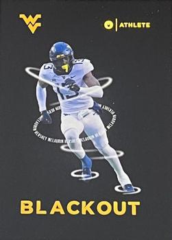 2023 ONIT Athlete West Virginia Mountaineers - Blackout Gold #NNO Hershey McLaurin Front