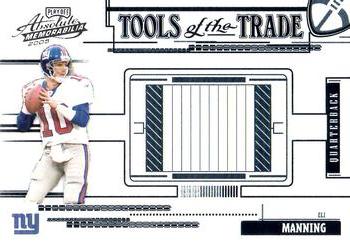 2005 Playoff Absolute Memorabilia - Tools of the Trade Blue #TT-32 Eli Manning Front