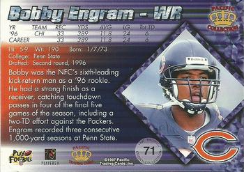 1997 Pacific Crown Collection #71 Bobby Engram Back