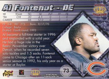 1997 Pacific Crown Collection #73 Al Fontenot Back
