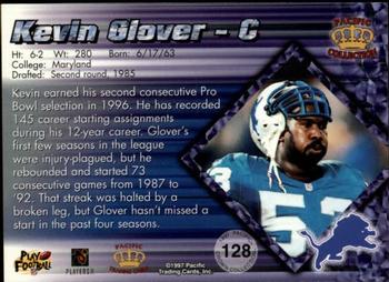1997 Pacific Crown Collection #128 Kevin Glover Back