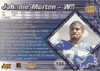 1997 Pacific Crown Collection #134 Johnnie Morton Back