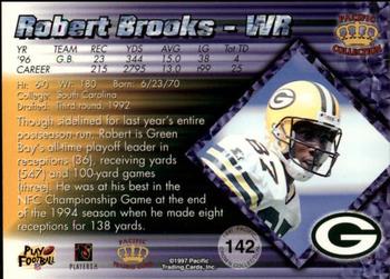 1997 Pacific Crown Collection #142 Robert Brooks Back