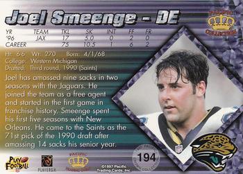 1997 Pacific Crown Collection #194 Joel Smeenge Back
