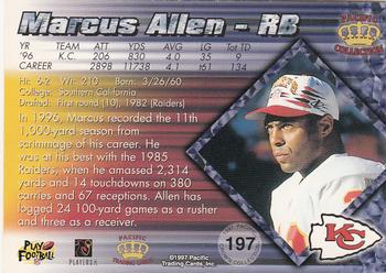 1997 Pacific Crown Collection #197 Marcus Allen Back
