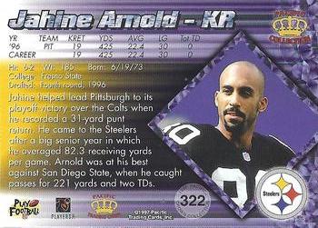 1997 Pacific Crown Collection #322 Jahine Arnold Back