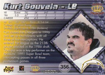 1997 Pacific Crown Collection #356 Kurt Gouveia Back