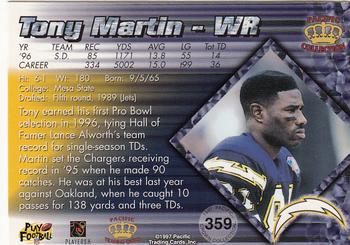 1997 Pacific Crown Collection #359 Tony Martin Back