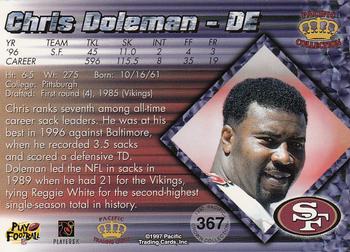 1997 Pacific Crown Collection #367 Chris Doleman Back