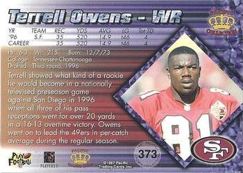 1997 Pacific Crown Collection #373 Terrell Owens Back