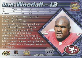 1997 Pacific Crown Collection #377 Lee Woodall Back