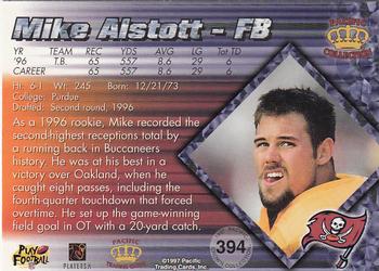 1997 Pacific Crown Collection #394 Mike Alstott Back