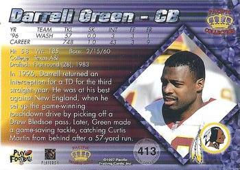 1997 Pacific Crown Collection #413 Darrell Green Back