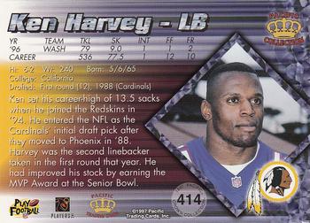 1997 Pacific Crown Collection #414 Ken Harvey Back