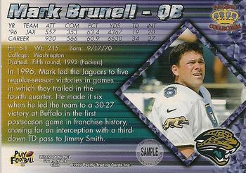 1997 Pacific Crown Collection #NNO Mark Brunell  Back