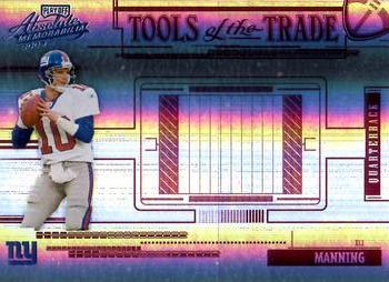 2005 Playoff Absolute Memorabilia - Tools of the Trade Red Spectrum #TT-32 Eli Manning Front