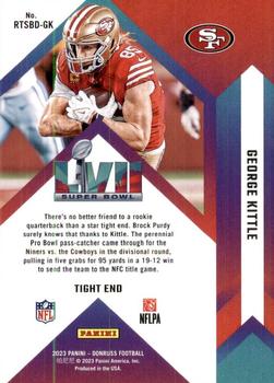 2023 Donruss - Road to the Super Bowl Divisional Round #RTSBD-GK George Kittle Back