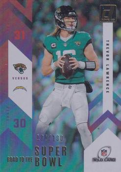 2023 Donruss - Road to the Super Bowl Wild Card Holo #RTSBW-TL Trevor Lawrence Front