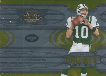 2005 Playoff Contenders - MVP Contenders Gold #MVP-4 Chad Pennington Front
