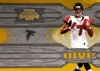 2005 Playoff Contenders - MVP Contenders Gold #MVP-8 Michael Vick Front