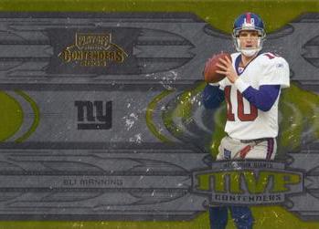 2005 Playoff Contenders - MVP Contenders Gold #MVP-6 Eli Manning Front