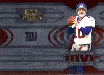 2005 Playoff Contenders - MVP Contenders Red #MVP-6 Eli Manning Front
