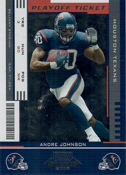 2005 Playoff Contenders - Playoff Ticket #39 Andre Johnson Front