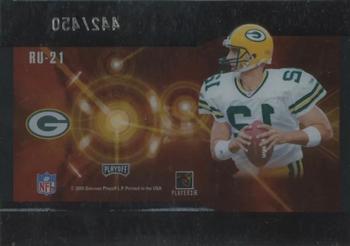 2005 Playoff Contenders - Rookie Round Up #RU-21 Aaron Rodgers Back