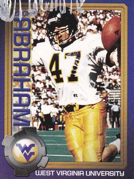 2003 West Virginia Mountaineers Greats Program Cards #NNO Zach Abraham Front