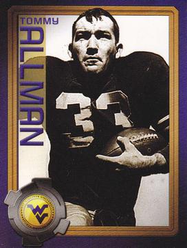 2003 West Virginia Mountaineers Greats Program Cards #NNO Tom Allman Front