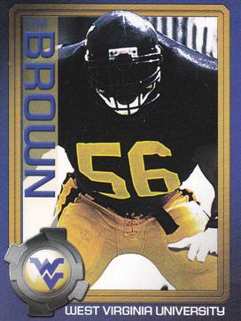 2003 West Virginia Mountaineers Greats Program Cards #NNO Tim Brown Front