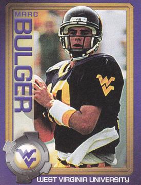 2003 West Virginia Mountaineers Greats Program Cards #NNO Marc Bulger Front