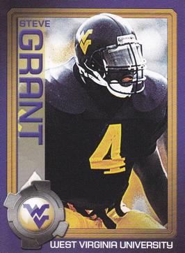 2003 West Virginia Mountaineers Greats Program Cards #NNO Steve Grant Front