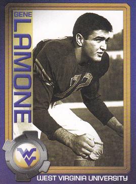 2003 West Virginia Mountaineers Greats Program Cards #NNO Gene Lamone Front