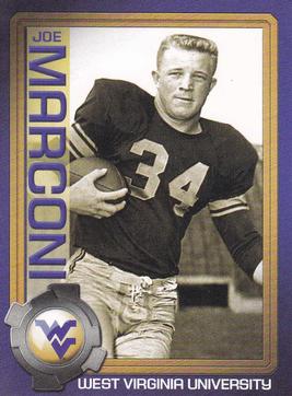 2003 West Virginia Mountaineers Greats Program Cards #NNO Joe Marconi Front