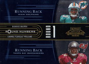 2005 Playoff Contenders - Round Numbers Blue #RN-12 Ronnie Brown / Carnell 