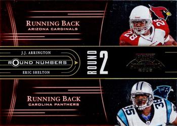 2005 Playoff Contenders - Round Numbers Red #RN-14 J.J. Arrington / Eric Shelton / Reggie Brown / Vincent Jackson Front